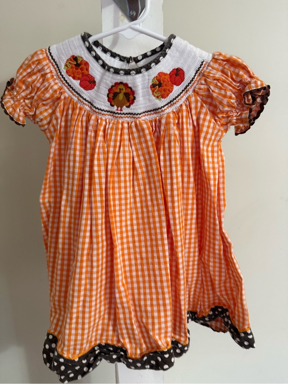 Lil Cactus Smocked Thanksgiving Dress
